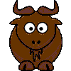 Cartoon gnu